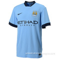 2014 England Club Manchester City Home Blue Soccer Jersey , Soccer uniform,Soccer Kits Thailand Quality